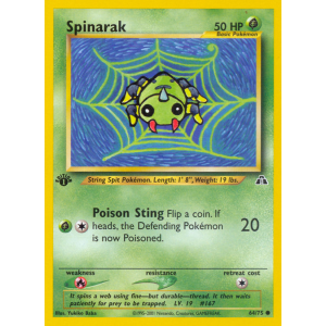 Spinarak 64/75 Pokemon TCG Neo Neo Discovery