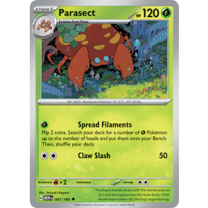 Parasect 47/165 Pokemon TCG Scarlet & Violet 151