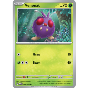 Venonat 48/165 Pokemon TCG Scarlet & Violet 151