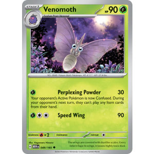 Venomoth 49/165 Pokemon TCG Scarlet & Violet 151