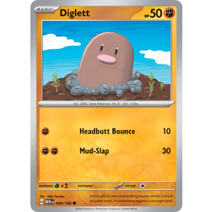 Diglett 50/165 Pokemon TCG Scarlet & Violet 151