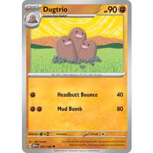 Dugtrio 51/165 Pokemon TCG Scarlet & Violet 151