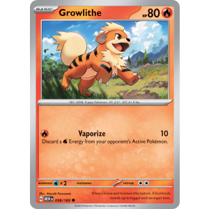 Growlithe 58/165 Pokemon TCG Scarlet & Violet 151