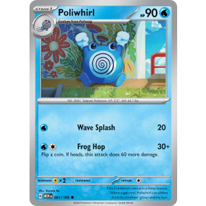 Poliwhirl 61/165 Pokemon TCG Scarlet & Violet 151