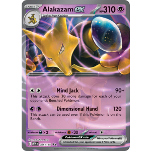 Double Rare Alakazam ex 65/165 Pokemon TCG Scarlet & Violet 151