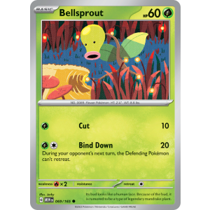 Bellsprout 69/165 Pokemon TCG Scarlet & Violet 151