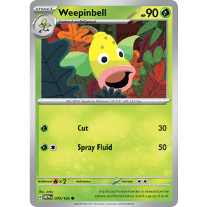 Weepinbell 70/165 Pokemon TCG Scarlet & Violet 151