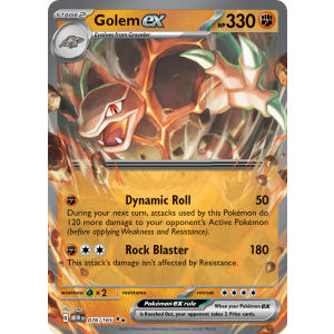 Double Rare Golem ex 76/165 Pokemon TCG Scarlet & Violet 151