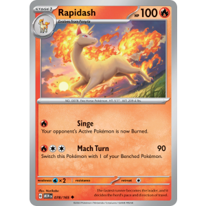 Rapidash 78/165 Pokemon TCG Scarlet & Violet 151