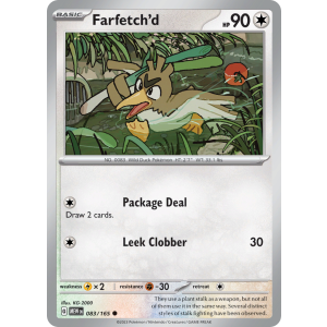 Farfetch'd 83/165 Pokemon TCG Scarlet & Violet 151