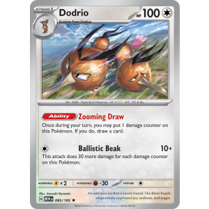 Dodrio 85/165 Pokemon TCG Scarlet & Violet 151