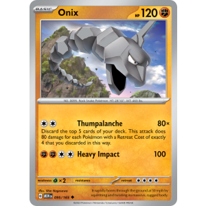 Onix 95/165 Pokemon TCG Scarlet & Violet 151