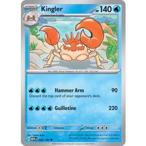 Kingler 99/165 Pokemon TCG Scarlet & Violet 151