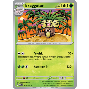 Exeggutor 103/165 Pokemon TCG Scarlet & Violet 151