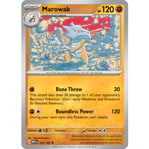 Marowak 105/165 Pokemon TCG Scarlet & Violet 151