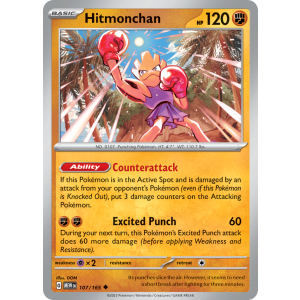 Hitmonchan 107/165 Pokemon TCG Scarlet & Violet 151