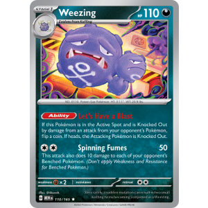 Weezing 110/165 Pokemon TCG Scarlet & Violet 151