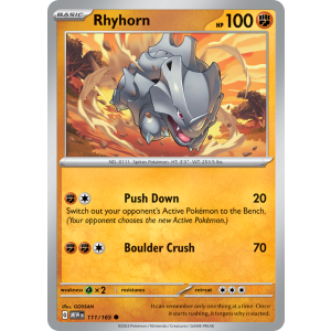 Rhyhorn 111/165 Pokemon TCG Scarlet & Violet 151