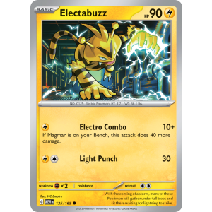 Electabuzz 125/165 Pokemon TCG Scarlet & Violet 151