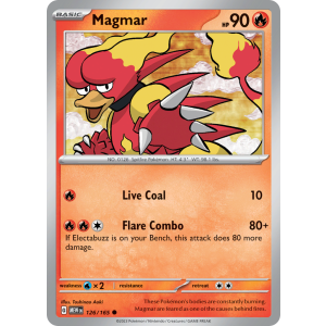 Magmar 126/165 Pokemon TCG Scarlet & Violet 151