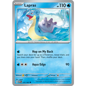 Lapras 131/165 Pokemon TCG Scarlet & Violet 151