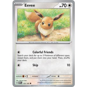 Eevee 133/165 Pokemon TCG Scarlet & Violet 151