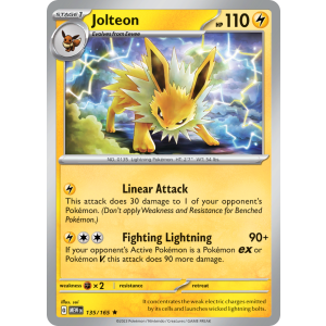 Jolteon 135/165 Pokemon TCG Scarlet & Violet 151