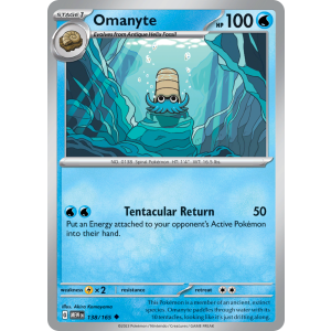 Omanyte 138/165 Pokemon TCG Scarlet & Violet 151