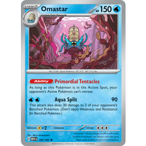 Omastar 139/165 Pokemon TCG Scarlet & Violet 151