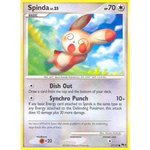 Spinda 17/17 Pokemon TCG POP POP Series 7