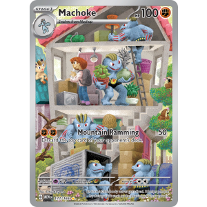 Illustration Rare Machoke 177/165 Pokemon TCG Scarlet & Violet 151