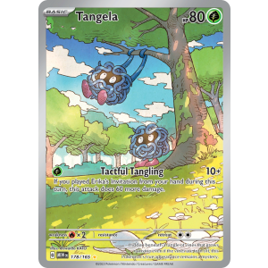 Illustration Rare Tangela 178/165 Pokemon TCG Scarlet & Violet 151