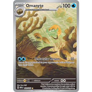 Illustration Rare Omanyte 180/165 Pokemon TCG Scarlet & Violet 151