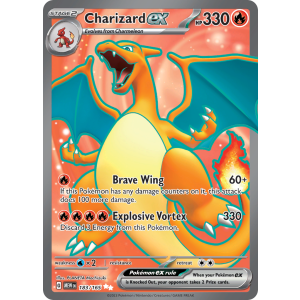 Ultra Rare Charizard ex 183/165 Pokemon TCG Scarlet & Violet 151