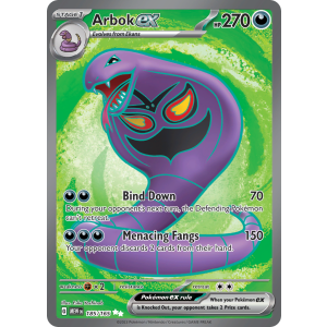 Ultra Rare Arbok ex 185/165 Pokemon TCG Scarlet & Violet 151