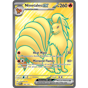 Ultra Rare Ninetales ex 186/165 Pokemon TCG Scarlet & Violet 151