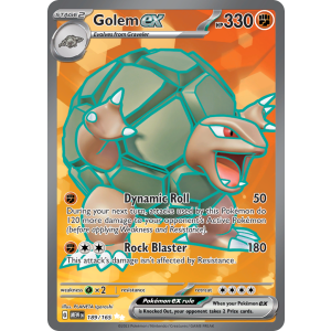 Ultra Rare Golem ex 189/165 Pokemon TCG Scarlet & Violet 151