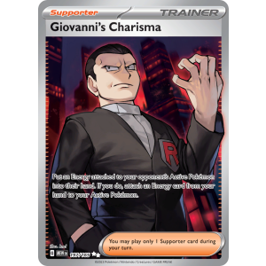 Ultra Rare Giovanni's Charisma 197/165 Pokemon TCG Scarlet & Violet 151