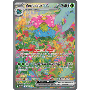 Special Illustration Rare Venusaur ex 198/165 Pokemon TCG Scarlet & Violet 151