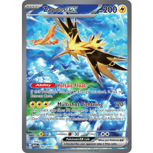 Special Illustration Rare Zapdos ex 202/165 Pokemon TCG Scarlet & Violet 151