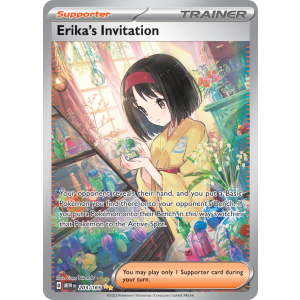 Special Illustration Rare Erika's Invitation 203/165 Pokemon TCG Scarlet & Violet 151