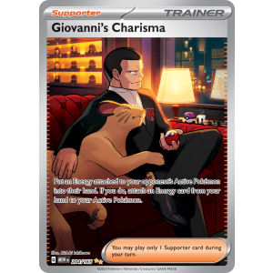 Special Illustration Rare Giovanni's Charisma 204/165 Pokemon TCG Scarlet & Violet 151