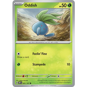 Oddish 1/197 Pokemon TCG Scarlet & Violet Obsidian Flames