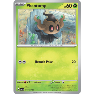 Phantump 11/197 Pokemon TCG Scarlet & Violet Obsidian Flames