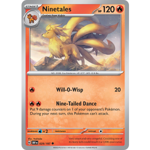 Ninetales 29/197 Pokemon TCG Scarlet & Violet Obsidian Flames