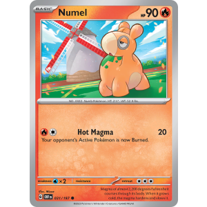 Numel 31/197 Pokemon TCG Scarlet & Violet Obsidian Flames