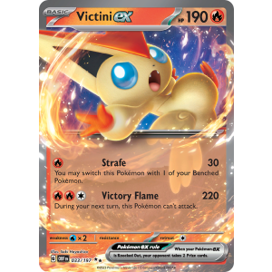 Double Rare Victini ex 33/197 Pokemon TCG Scarlet & Violet Obsidian Flames