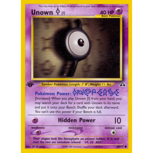 Unown I 68/75 Pokemon TCG Neo Neo Discovery