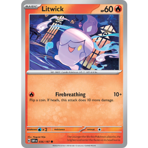 Litwick 36/197 Pokemon TCG Scarlet & Violet Obsidian Flames