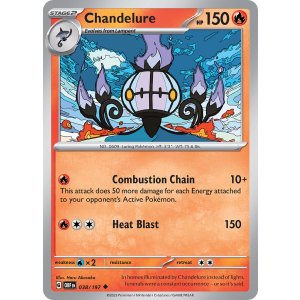 Chandelure 38/197 Pokemon TCG Scarlet & Violet Obsidian Flames